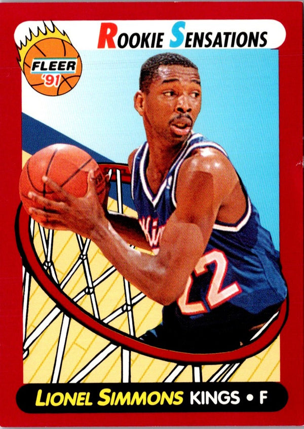 1991 Fleer Rookie Sensations Lionel Simmons #1