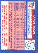 1984 Topps Traded Randy Ready