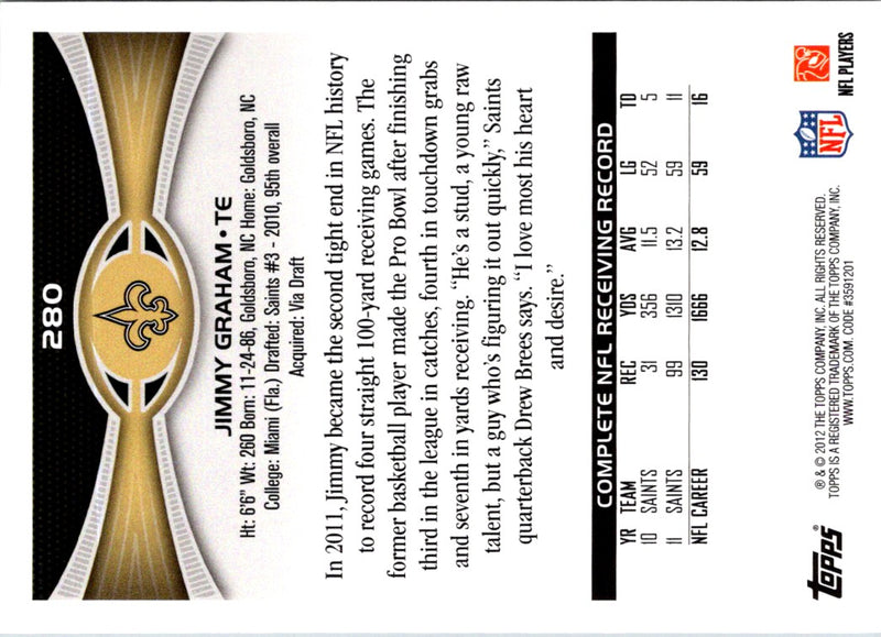 2012 Topps Jimmy Graham