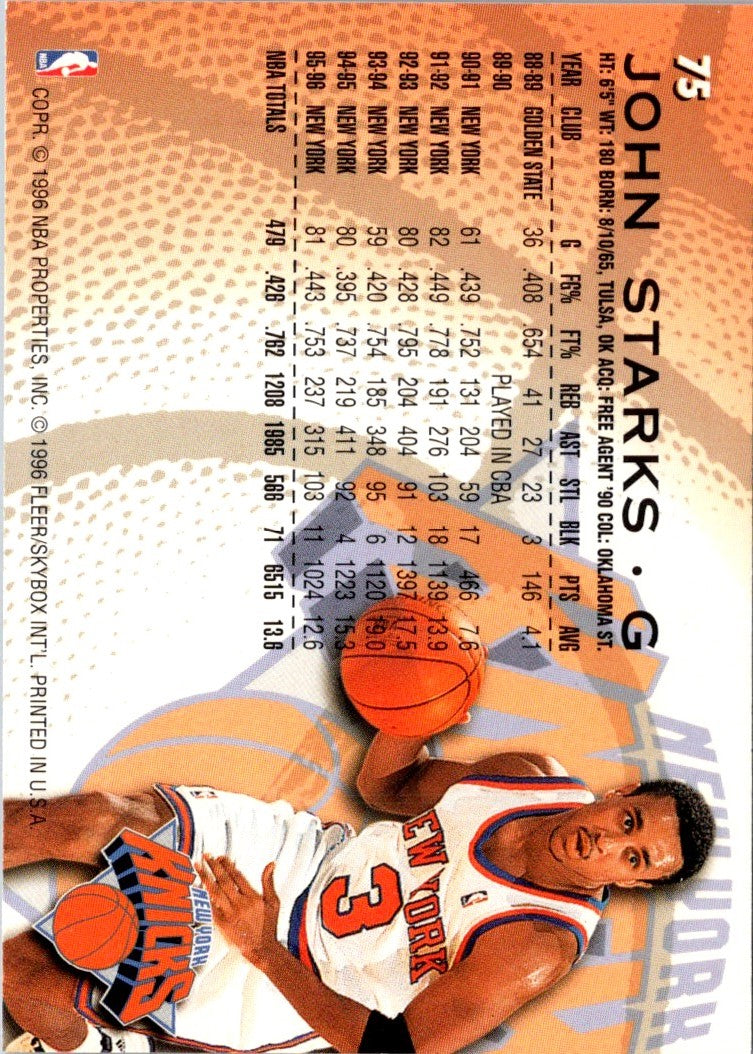 1996 Fleer John Starks