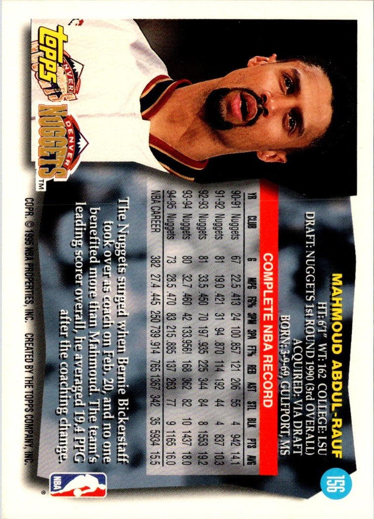 1995 Topps Mahmoud Abdul-Rauf