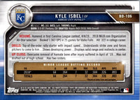 2019 Bowman Draft Kyle Isbel #BD-106