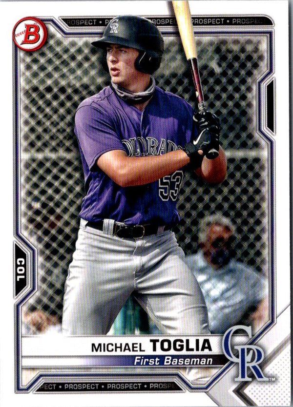 2021 Bowman Prospects Michael Toglia #BP-137