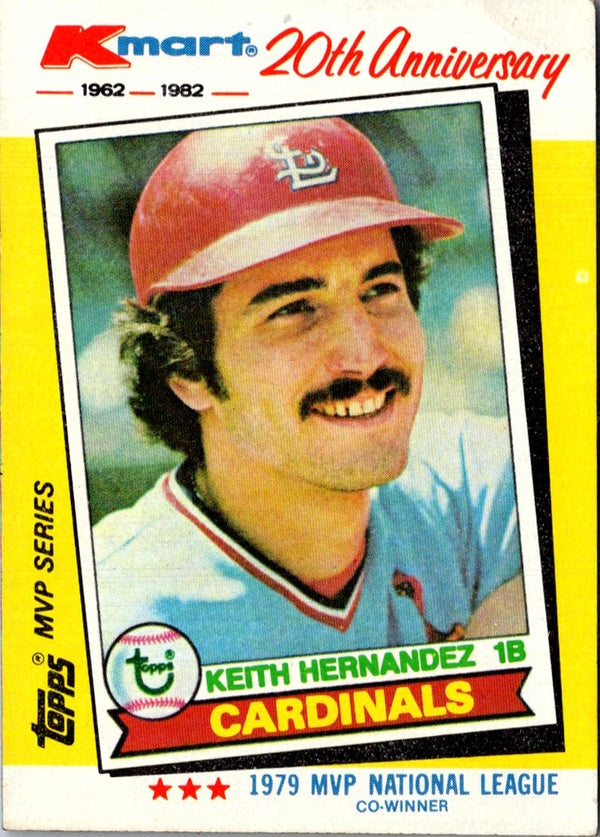 1983 Fleer Star Stickers Keith Hernandez #6