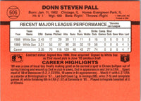 1989 Donruss Lance Johnson #606