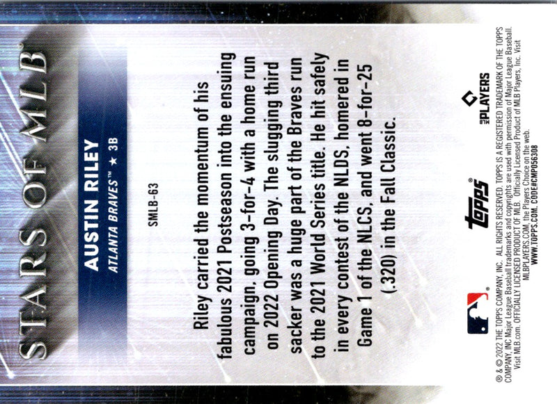 2022 Topps Update Stars of MLB Austin Riley