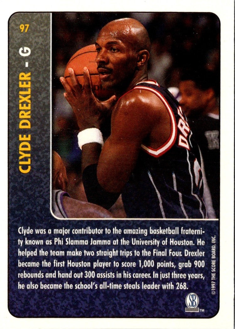 1997 Score Board Rookies Clyde Drexler