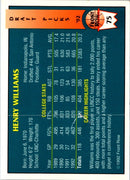 1992 Front Row Draft Picks Henry Williams