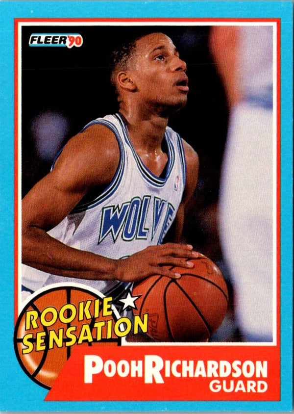1990 Fleer Rookie Sensations Pooh Richardson #6