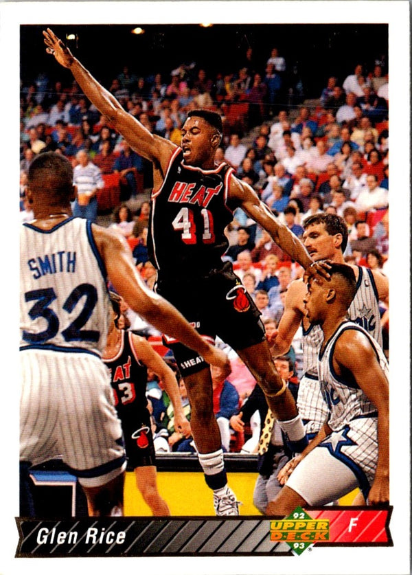 1992 Upper Deck Glen Rice #126
