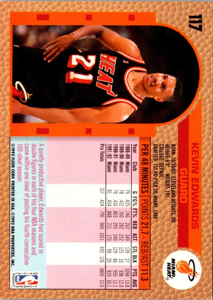 1992 Fleer Kevin Edwards