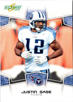 2008 Score Justin Gage #316