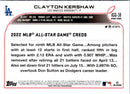 2022 Topps Update 2022 MLB All-Star Game Clayton Kershaw