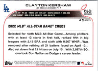 2022 Topps Update 2022 MLB All-Star Game Clayton Kershaw #ASG-38