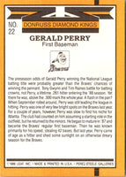 1989 Donruss Super Diamond Kings Gerald Perry #22