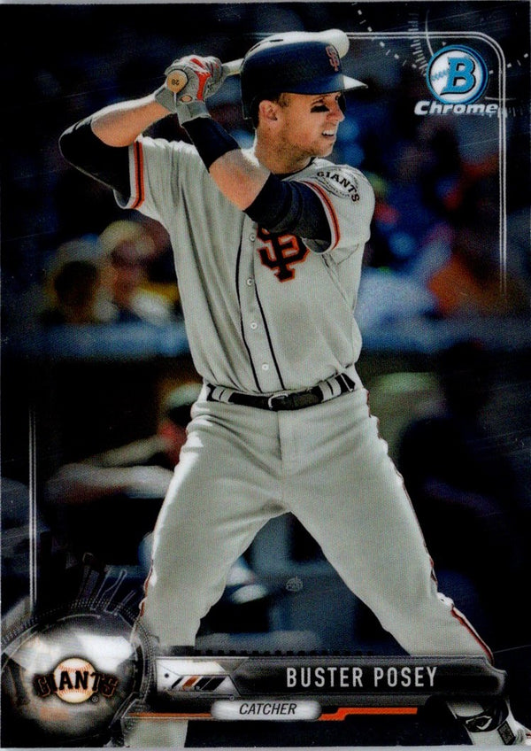 2017 Bowman Chrome Buster Posey #91