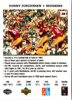 1991 Domino's The Quarterbacks Sonny Jurgensen #38