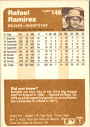 1983 Fleer Rafael Ramirez