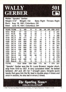 1992 Conlon Collection TSN Wally Gerber