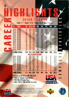1994 Upper Deck USA Gold Medal Isiah Thomas #72
