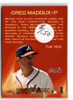 2000 Fleer Gamers Determined Greg Maddux #7D