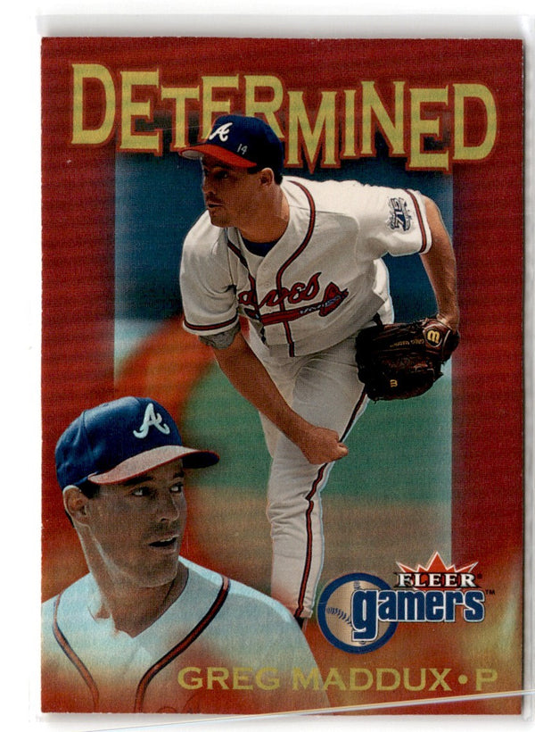 2000 Fleer Gamers Determined Greg Maddux #7D