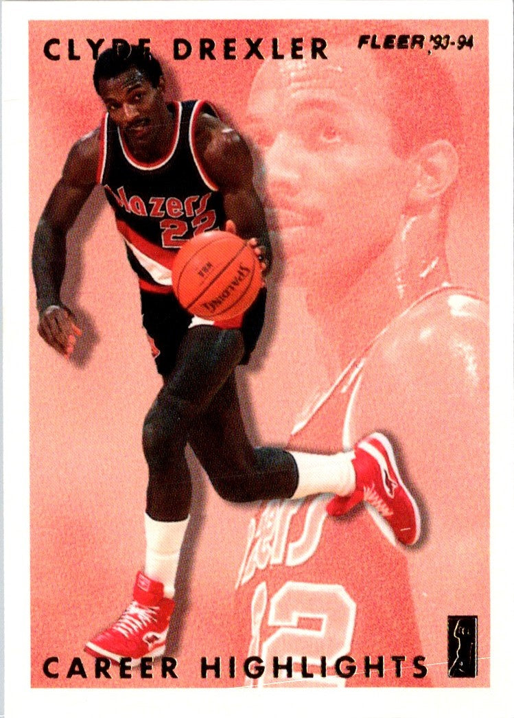 1993 Fleer Clyde Drexler Career Highlights Clyde Drexler
