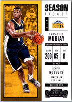 2017 Panini Contenders Emmanuel Mudiay #93