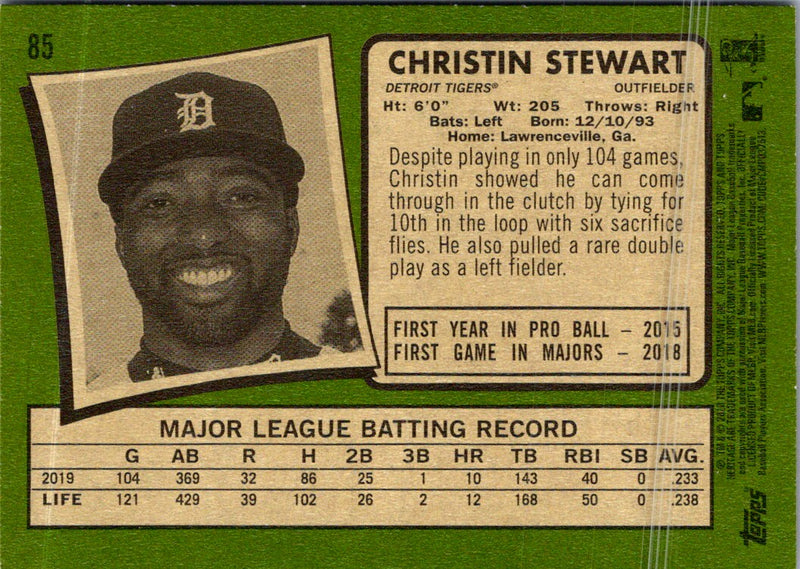 2020 Topps Heritage Christin Stewart