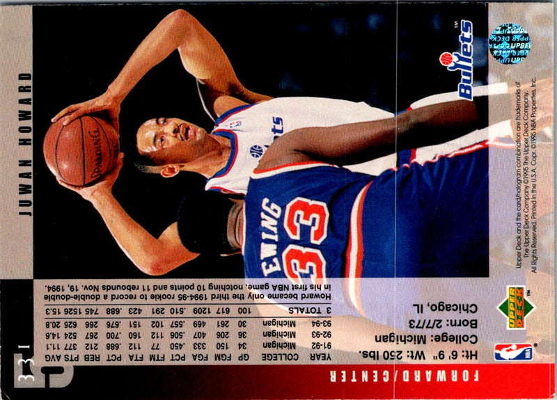 1995 Ultra All-Rookie Team Juwan Howard