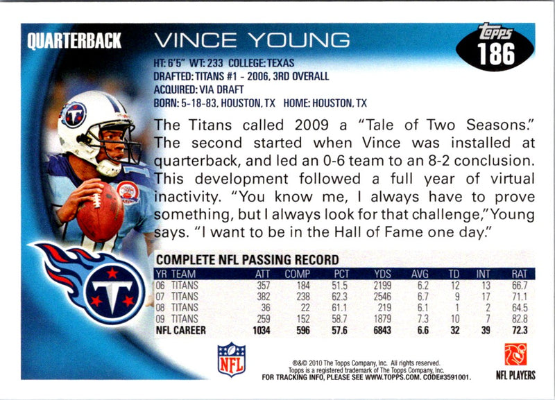 2010 Topps Vince Young