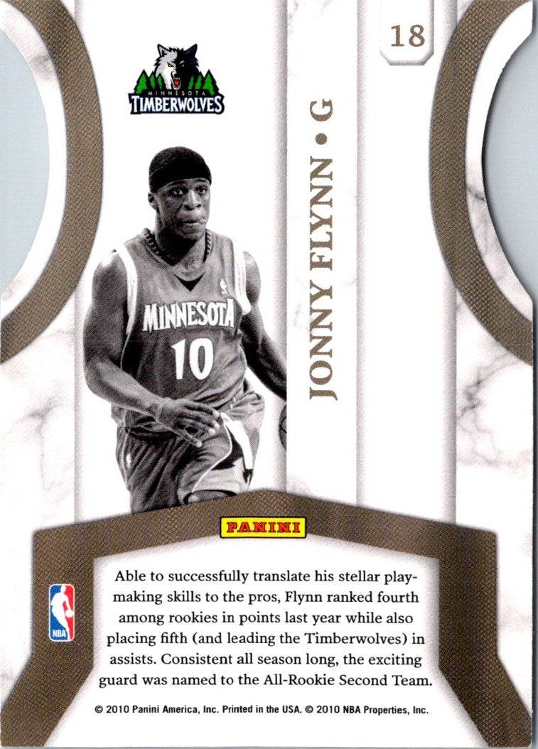 2010 Donruss Jersey Kings Die Cuts Emerald Jonny Flynn