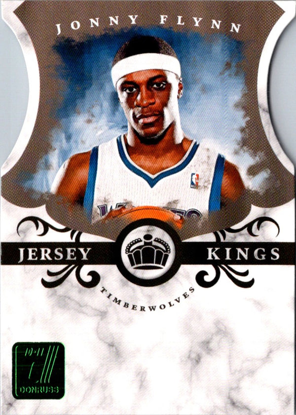 2010 Donruss Jersey Kings Die Cuts Emerald Jonny Flynn #18