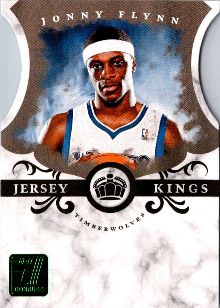 2010 Donruss Jersey Kings Die Cuts Emerald Jonny Flynn