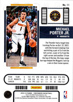 2022 Panini Contenders Season Ticket Michael Porter Jr. #11