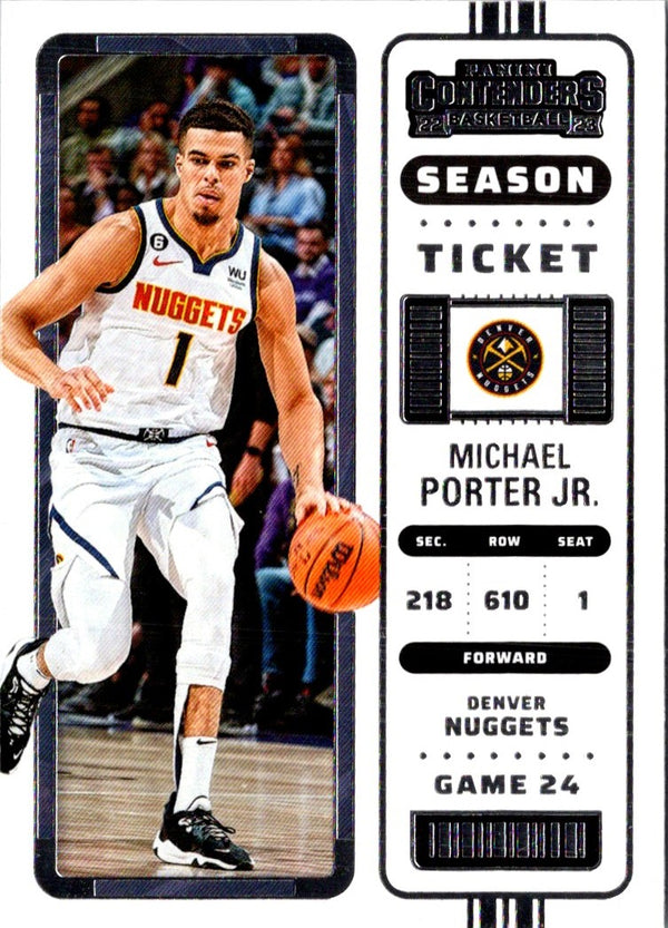 2022 Panini Contenders Season Ticket Michael Porter Jr. #11