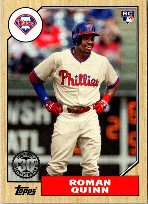 2017 Topps 1987 Baseball Roman Quinn #87-185