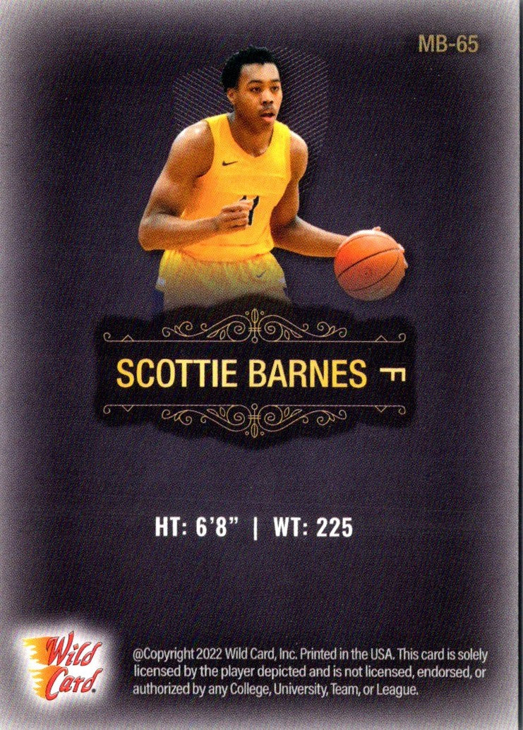 2022 Wild Card Matte Scottie Barnes