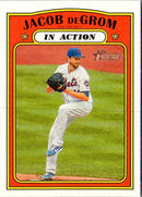 2021 Topps Heritage Red Jacob deGrom