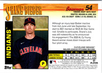 2021 Bowman Heritage Shane Bieber #54