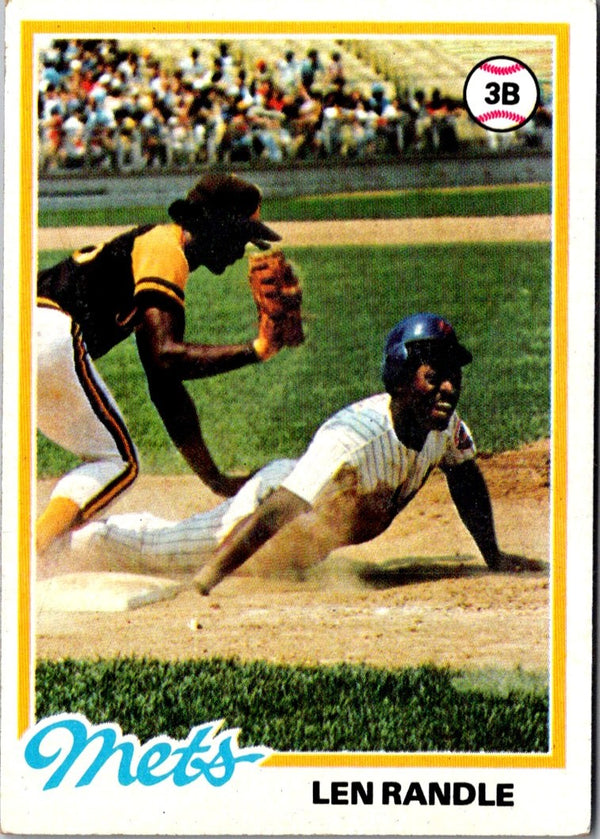 1978 O-Pee-Chee Len Randle #132