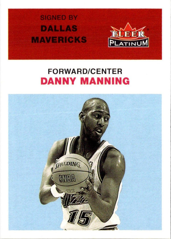 2001 Fleer Platinum Danny Manning #180