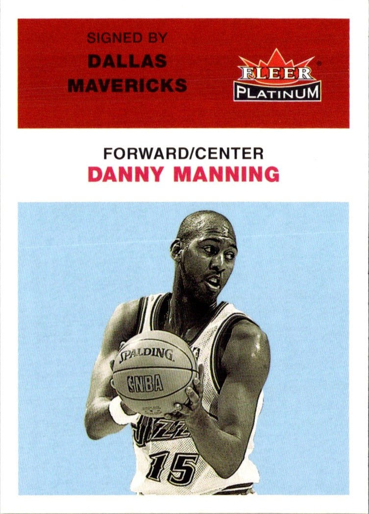 2001 Fleer Platinum Danny Manning