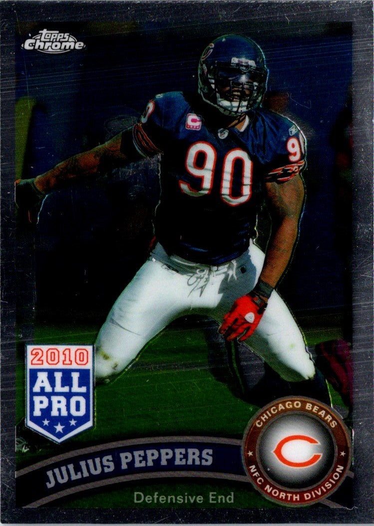 2011 Topps Chrome Blue Refractors Julius Peppers