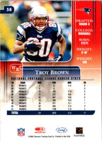 2002 Leaf Rookies & Stars Troy Brown #58