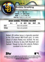 2023 Bowman Platinum Top Prospects Robby Snelling #TOP-38