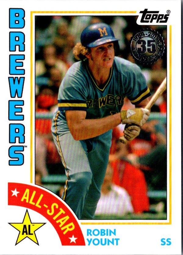 2019 Topps 1984 Baseball All-Stars 150th Anniversary Robin Yount #84AS-RY