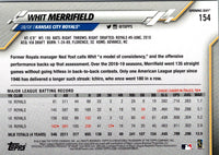 2020 Topps Chrome Whit Merrifield #154