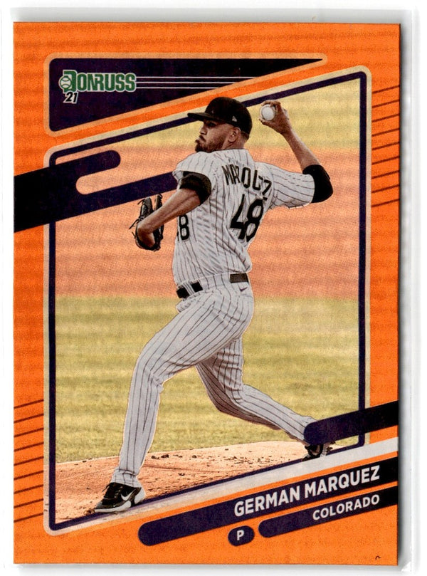 2021 Donruss Holo Orange German Marquez #203