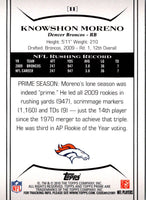 2010 Topps Prime Knowshon Moreno #11